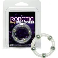 You2Toys Seven Creations - Robotic Beaded - Cockring - Transparant