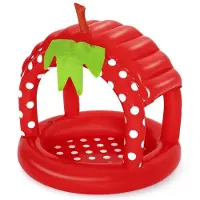 Bestway Opblaasbaar Zwembad In De Vorm Van Een Aardbei Met Parasol
