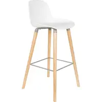 Zuiver Barstoel Albert Kuip Barstool 75 cm White