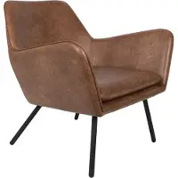 White Label Loungestoel Bon Brown