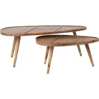 Dutchbone Salontafel Sham Set Of 2 Brown