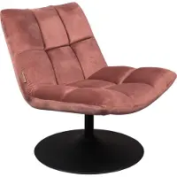 Dutchbone Loungestoel Bar Velvet Old Pink