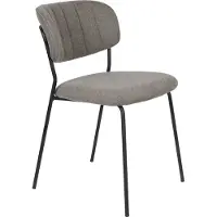 White Label Stoel Jolien Black Grey