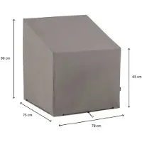 Madison Loungesethoes Grey 75x78x90 cm