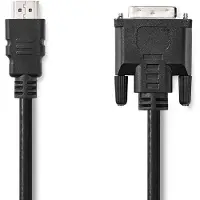 Nedis HDMI Kabel | HDMI | DVI-D 24+1-Pins Male | 3 m | 1 stuks - CCGB34800BK30