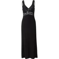 Hunkemoller Slipdress Nora Lace Long Zwart Dames | Maat: 2XS