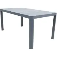 Lesli Living Tafel Buiten Tuin Castilla 2.0 Negro 160x90cm