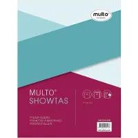 Multo showtassen - A3 liggend - 23-gaat - materiaal PP 120 micron - transparant generfd - 10 stuks - MU-3007042300