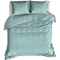 Romanette Dekbedovertrek Romanette Duchesse Mistygreen Wit Flanel