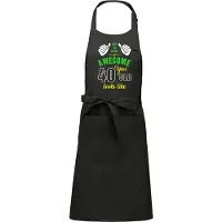 Kariban Leeftijd cadeau - Luxe keukenschort - BBQ schort - verjaardag - Awesome 40 jaar - chique grijs