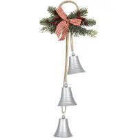 Clayre & Eef Decoratie Hanger 23*8*53 cm Grijs Ijzer Kersthanger