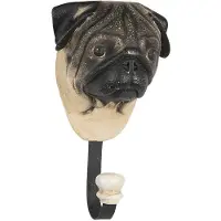 Clayre & Eef Wandhaak 11*8*18 Cm Beige Kunststof / Ijzer Kapstok