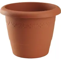 Hega hogar Bloempot/plantenpot terra cotta kunststof diameter 40 cm - Plantenpotten