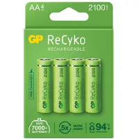 GP Recyko Lr06 2100mah Aaa Oplaadbare Batterij 4 Eenheden