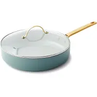 Greenpan Hapjespan Padova Smokey Blue Met Keramische Antikleeflaag 28 cm