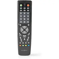 Nedis Universele Afstandsbediening - Programmeerbaar - 10 Apparaten - Geheugenknoppen / TV-gids Knop - Infrarood - Zwart