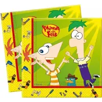 Procos Phineas en ferb servetten - 20 stuks