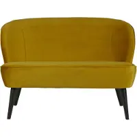 Woood Sara Bankje - Velvet - Oker - 73x110x72