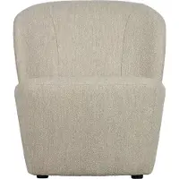 Vtwonen Lofty Fauteuil - Bouclé Stof - Naturel/Beige - 75x68x72 cm