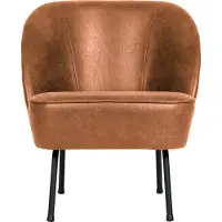 Woood Vogue Fauteuil - Leer - Cognac - 69x57x70