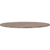 Woood Tablo Tafelblad Rond - Eiken - Grijze Olie - 2,4x120x120