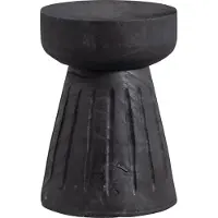 Woood Borre Kruk - Hout - Zwart - 40x28x28