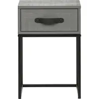 Woood Morris Nachtkast - Grenen - Leem - 52x35x35