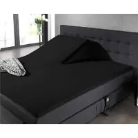 Dreamhouse Splittopper hoeslaken - katoen - zwart - 160x210 cm