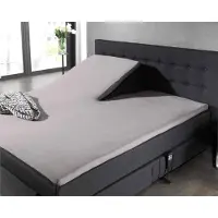Dreamhouse Splittopper hoeslaken - katoen - grijs - 160x210 cm
