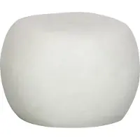 Vtwonen Pebble Bijzettafel - Fiber Clay - Betonlook - Wit - 35x50x50 cm