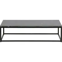 Woood Mellow Bijzettafel - Marmer - Zwart - 32x120x60 cm