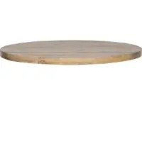 Woood Tablo Tafelblad Rond - Mango - White Wash - 120x120