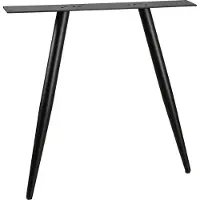 Woood Tablo 2-Standen Poot Conisch 1 Stuks - Metaal - Zwart - 72x79x10