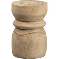 Woood Bikkel Kruk - Hout - Naturel - 40x28x28