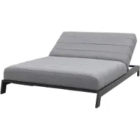 Van der Garde Tuinmeubelen Mexico ligbed - Sunbrella - Light grey - 2 persoons