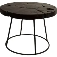 Dutchbone Bijzettafel Kraton | hout zwart 60x60x43 cm bijzettafels | NADUVI