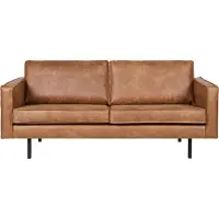 Bepurehome WOOOD Rodeo 2,5-zitsbank - Eco-leder - Cognac
