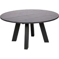 Woood Rhonda Eetkamertafel XL - Eiken - Blacknight - Ø150 cm