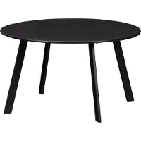 Woood Fer Bijzettafel Tuin - Metaal - Zwart - 40xØ70