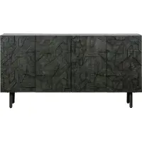 Woood Counter Dressoir - Hout - Zwart - 83x160x40