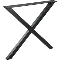 Woood Tablo X-Poot 1 Stuks - Metaal - Zwart - 72x79x10