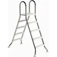 Ideal A-frame RVS zwembadtrap 2 x 4 treden - AISI 304