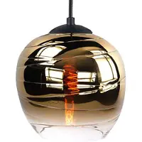 Highlight Fantasie Appel kap, goud, Ø 22 cm, glas Fantasy Apple, messing / goud, Glas