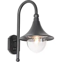 QAZQA Klassieke buiten wandlamp zwart IP44 - Daphne