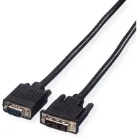 Value DVI-I naar VGA kabel / zwart - 2 meter