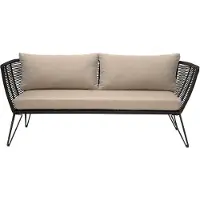 Bloomingville Mundo sofa zwart 175x72x74 cm