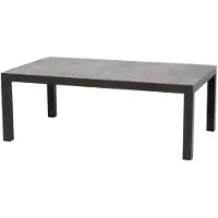 Lesli Living Down Town - Tuintafel - Aluminium keramiek 120x70x43 cm - Antraciet