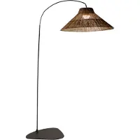New Garden LED vloerlamp Innes, 230cm Niza, dimbaar, zwart, Woon-/ Eetkamer, metaal