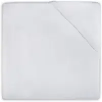Jollein - Baby Hoeslaken Ledikant (Wit) - Katoen - Polyester - Badstof Waterdicht - 60x120cm