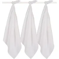 Jollein Hydrofiel Multidoek Basic 70x70cm - White - 3 Stuks